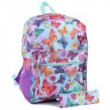 Confetti Butterfly 16" Backpack and Matching Pencil Case