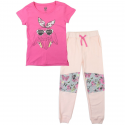 Love @ First Sight Listen To Music Infant Pink Shirt And Matching Leggingss