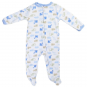 Weeplay Construction Equipment Print Zip Down The Front Infant Footed Sleeper