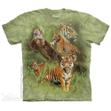 The Mountain Wild Tiger Collage Short Sleeve Shirt