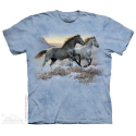 The Mountain Running Free Horse Girls Shirt
