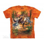 The Mountain Dinosaur Battle Short Sleeve Youth Shirt Houston Kids Fashion Clothing Store