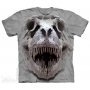 The Mountain Silver T Rex Skull Short Sleeve Youth Shirt Houston Kids Fashion Clothing Store