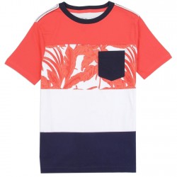 PS From Aeropostale Red White Ad Blue Broad Striped Boys Pocket Tee Free Shipping Houston Kids Fashion Clothing Store