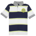PS From Aeropostale PSNYC Navy Blue and White Striped Boys Polo Shirt