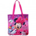 Disney Minnie Mouse Pink Zippered Tote Bag