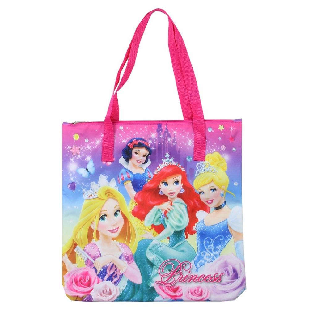 Disney Princess Zippered Tote Bag | Free Shipping