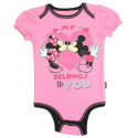 Disney Minnie Mouse My Heart Belongs To You Pink Infant Girls Onesie Houston Kids Fashion Clothing Store