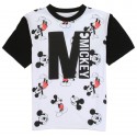 Disney Mickey Mouse All Over Print White and Black Shirt