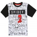 Marvel Comics Spider Man White and Black All Over Print Boys Shirt