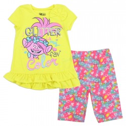 Dreamworks Trolls Poppy Glitter Is My Fav Color Biker Short Set Free Shipping Houston Kids Fashion Clothing 