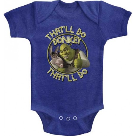 Dreamworks Shrek That'll Do Donkey That'll Do Baby Boys Onesie Free Shipping Houston Kids Fashion Clothing