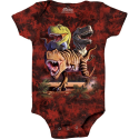 The Mountain Company T Rex Collage Infant Onesie