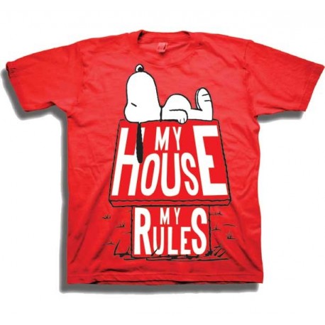 Peanuts Snoopy My House My Rules Toddler Boys Shirt Free Shipping Houston Kids Fashion Clothing