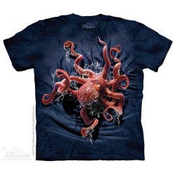 The Mountain Climbing Octopus Short Sleeve Shirt Free Shipping Houston Kids Fashion Clothing Store
