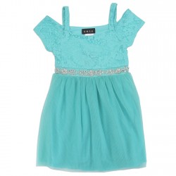 RMLA Girls Blue Jeweled Holiday Dress Lace Top Free Shipping Houston Kids Fashion Clothing Store