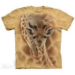 The Mountain Artwear Mother And Newborn Giraffe Shirt Free Shipping Houston Kids Fashion Clothing