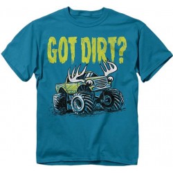 Buck Wear Got Dirt Turquoise Toddler Boys Shirt Free Shipping Houston Kids Fashion Clothing Store
