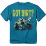 Buck Wear Got Dirt Monster Truck Turquoise Toddler Boys Shirt
