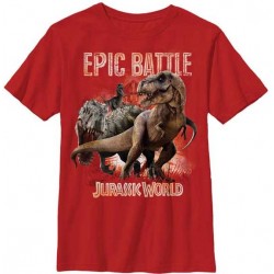 Jurassic World Epic Battle Boys Shirt Free Shipping Houston Kids Fashion Clothing Store