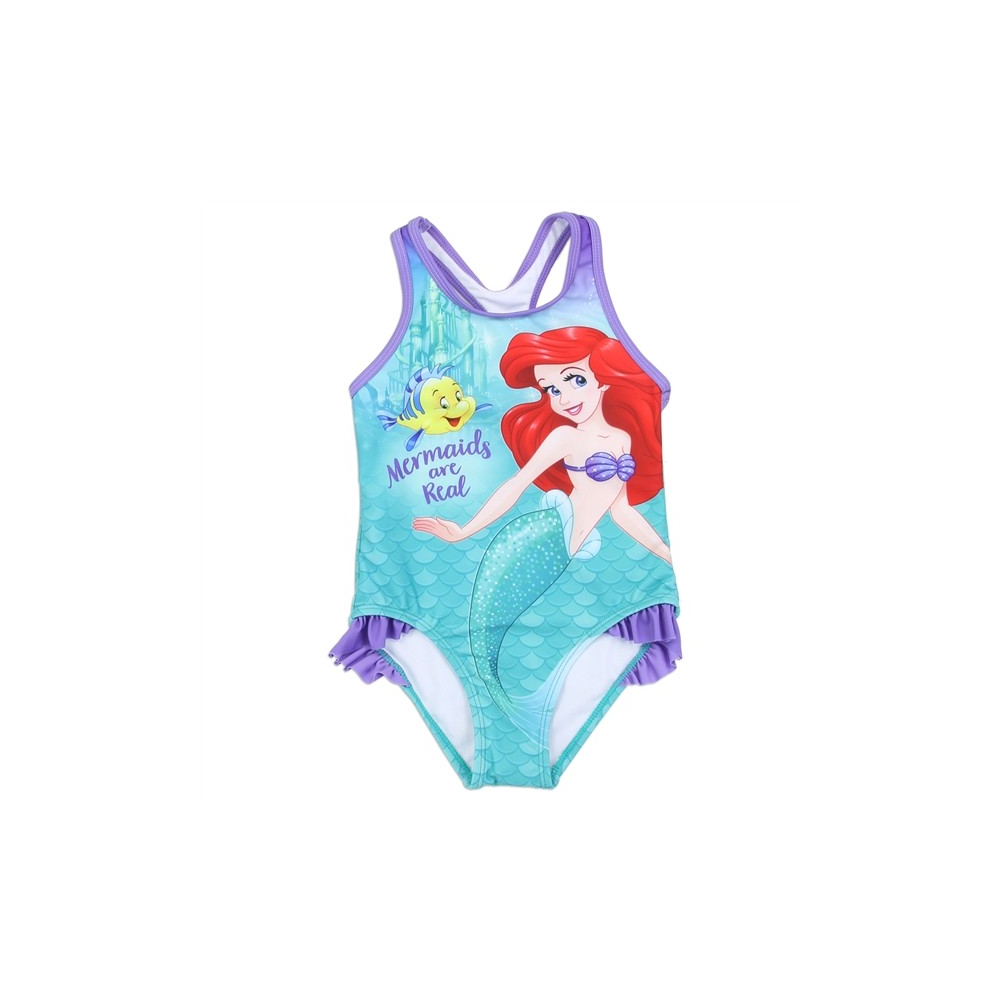 Toddler Girls Disney Princess Ariel Blue 1 piece Swimsuit Size 24
