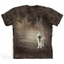 The Mountain Artwear Grey Wolf Portrait Wolf Shirt Free Shipping Houston Kids Fashion Clothing Store