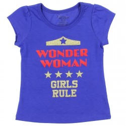 DC Comics Wonder Woman Girls Rule Toddler Girls Shirt Free Shipping Houston Kids Fashion Clothing