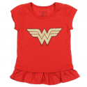 DC Comics Wonder Woman With Glitter Print Logo Toddler Girls Shirt Free Shipping Houston Kids Fashion Clothing Store