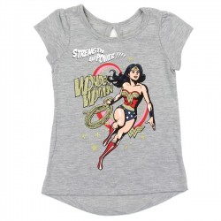 DC Comics Wonder Woman Strength and Power Toddler Girls Shirt Free Shipping Houston Kids Fashion Clothing