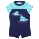 Buster Brown Baby Boys Smiling Whales Romper