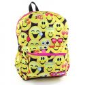 Emojination I'm Happy Emojis Girls School Backpack