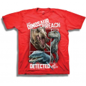 Jurassic World Alert Dinosaur Breach Detected Red Boys Shirt