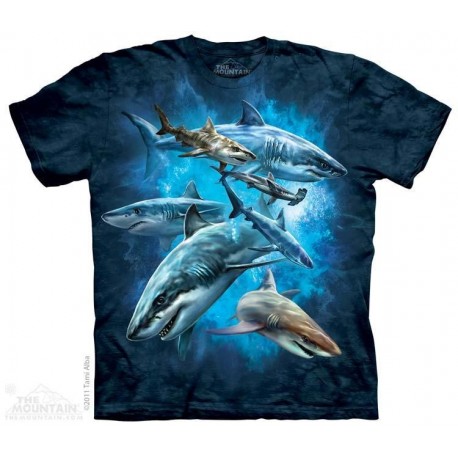 The Mountain Company Shark Collage Kids Shirt Free Shipping Houston Kids Fashion Clothing Store