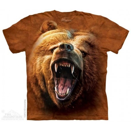 The Mountain Company Grizzly Bear Growl Kids Shirt Free Shipping Houston Kids Faashion Clothing Store