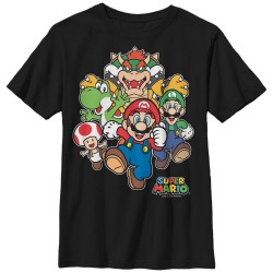 Nintendo Super Mario Start The Race Boys Shirt Free Shipping Houston Kids Fashion Clothing Store