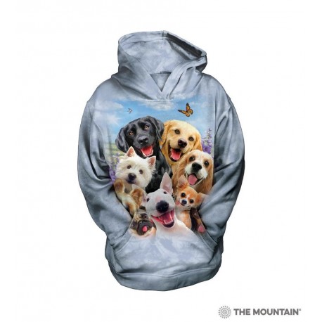 The Mountain Artwear Dog Selfie Pullover Hoodie Sweatshirt Free Shipping Houston Kids Fashion Clothing Store 