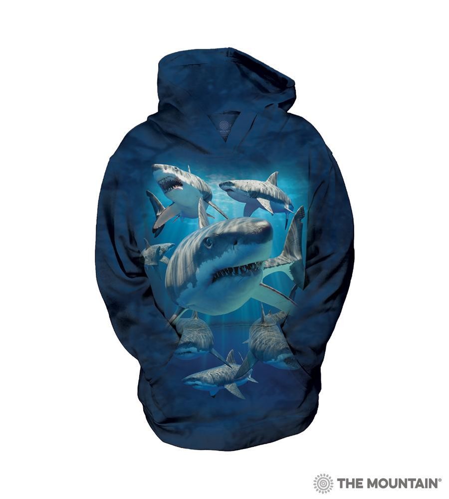 The Mountain Great White Sharks Hoodie Sweatshirt | Free Shipping