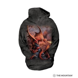 The Mountain Artwear Fire Dragons Pullover Hoodie Sweatshirt Free Shipping Houston Kids Fashion Clothing Store