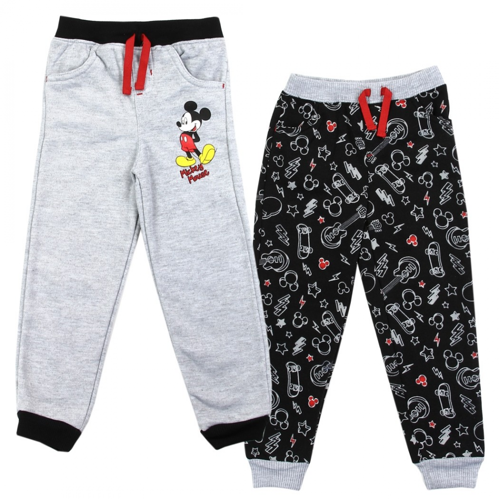 Disney Mickey Mouse Infant Boys Fleece Jogging Pants 2 Pack Set