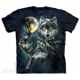 The Mountain Artwear Moon Wolves Kids Shirt Free Shipping Houston Kids Fashion Store