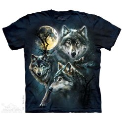 The Mountain Artwear Moon Wolves Kids Shirt Free Shipping Houston Kids Fashion Store