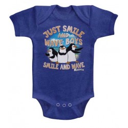 Dreamworks Madagascar Penguins Just Smile And Wave Boys Baby Boys Onesie Free Shipping 