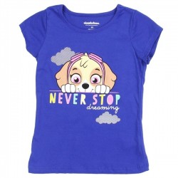 Nick Jr Paw Patrol Never Stop Dreaming Toddler Girls Shirt Free Shipping Houston Kids Fashion Clothing Store