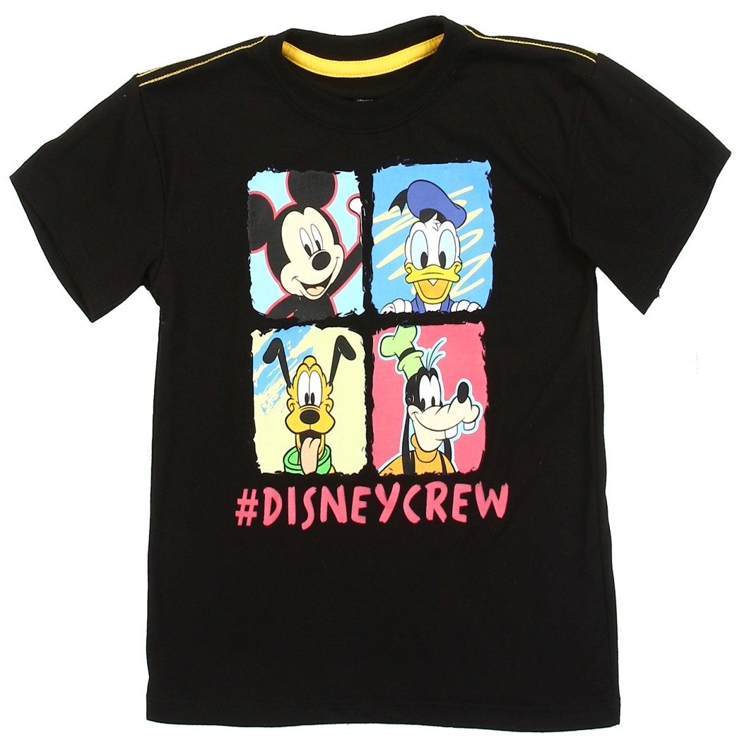 Disney Crew Mickey Donald Duck Goofy and Pluto Toddler Boys Shirt
