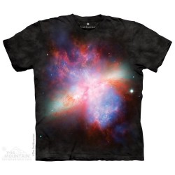 The Mountain Artwear Starburst Galaxy Messier 82 Boys Shirt Free Shipping Houston Kids Fashion Clothing Store