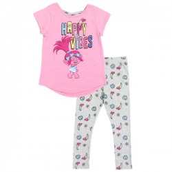 Dreamworks Trolls Poppy Happy Vibes 2 Piece Legging Set Free Shipping Houston Kids Fashion Clothing