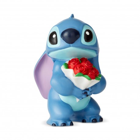 Disney Showcase Stitch With Bunch Of Red Roses Figurine