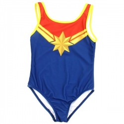 Marvel Comics Captain Marvel Toddler Girls Swimsuit Free Shipping Houston Kids Fashion Clothing