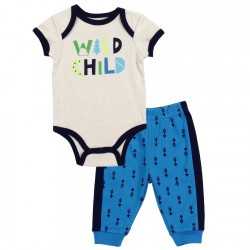 Bloomin Baby Wild Child Baby Boys 2 Piece Pants Set Free Shipping Houston Kids Fashion Clothing Store