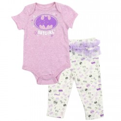 DC Comics Batgirl Baby Girls Pants Set Free Shipping Houston Kids Fashion Clothing Store